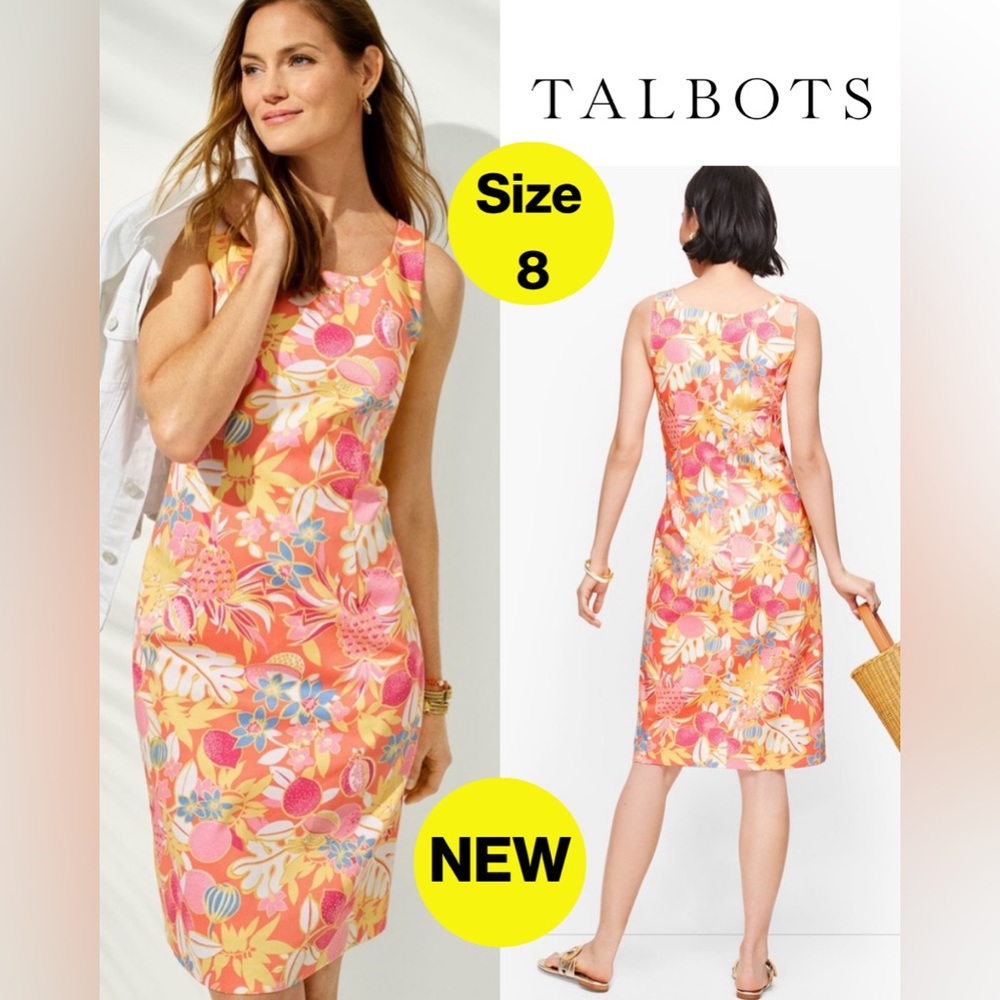 Talbots Women's Vibrant Floral Mini Dress